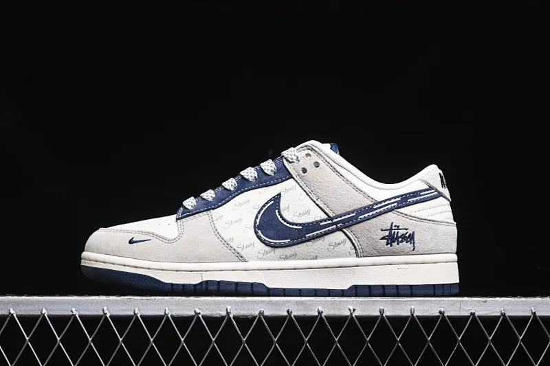 All Categories Nk SB Dunk Series Nk SB Dunk Low High-end Customized Low-top Sneakers Nk SB Dunk Low Stusi Joint-Sketch Navy Blue Hook Anniversary High-end Customized Low-top Casual Sneakers FC1688-197